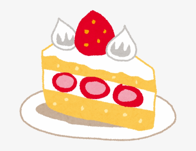 Super Cheap And Yummy - いちご の ケーキ イラスト, transparent png #5291666