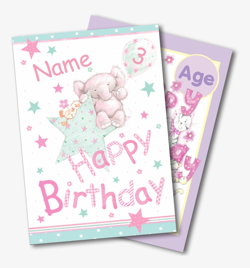 Girls - Birthday Greeting Card, transparent png #5292777