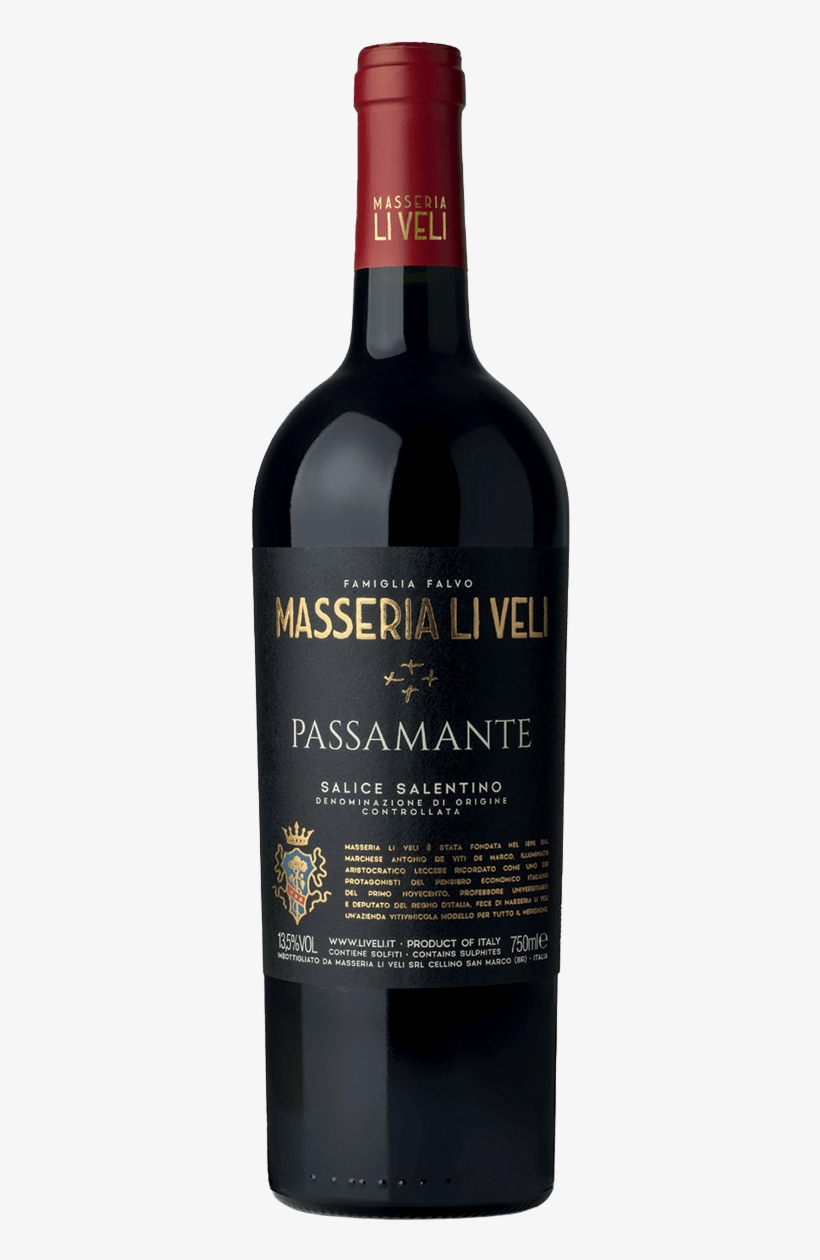 Masseria Li Veli Salento Negroamaro Passamante, transparent png #5292844