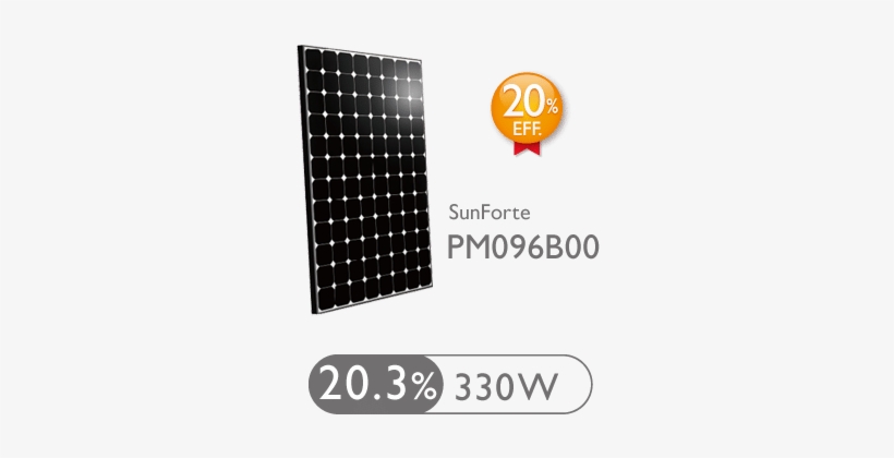 Benq Auo Sunforte Pm096b00 330w Mono Solar Panel - Benq Solar Sunforte Pm096b00 330wp Solarmodul, Monokristallin, transparent png #5293801