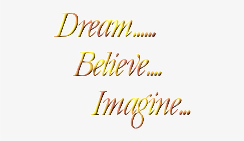 Dream Word Art - Calligraphy, transparent png #5294666