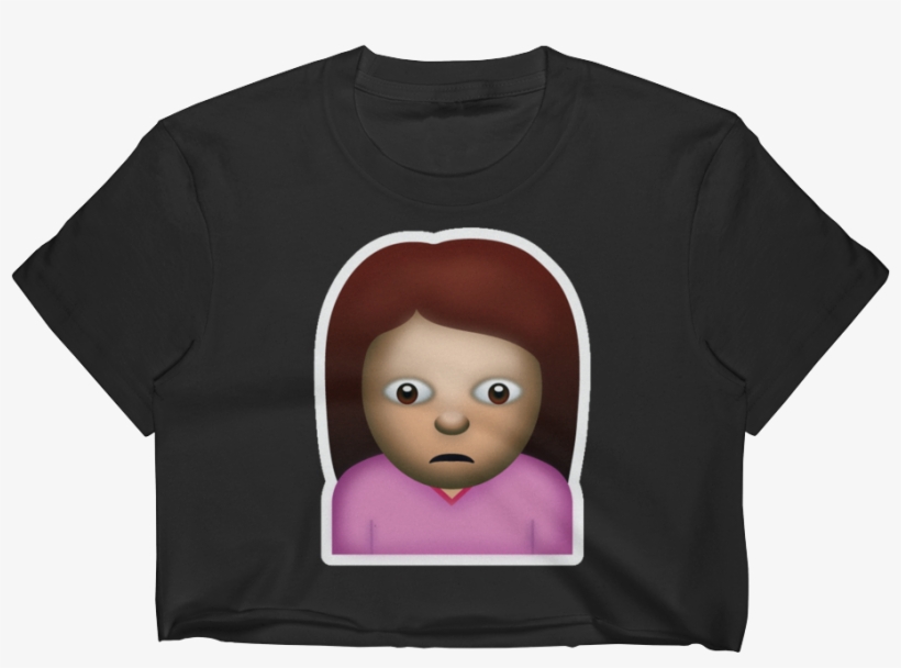 Emoji Crop Top T Shirt - Cartoon, transparent png #5294942