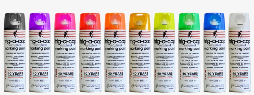 Fluo Marking Paint To Public Works - Terreinmarker Trig-a-cap, Ampere System, transparent png #5295956
