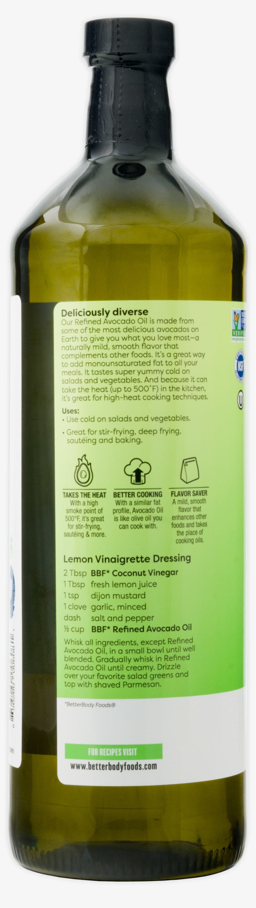 Betterbody Foods Naturally Refined Avocado Oil - Weevil, transparent png #5296013