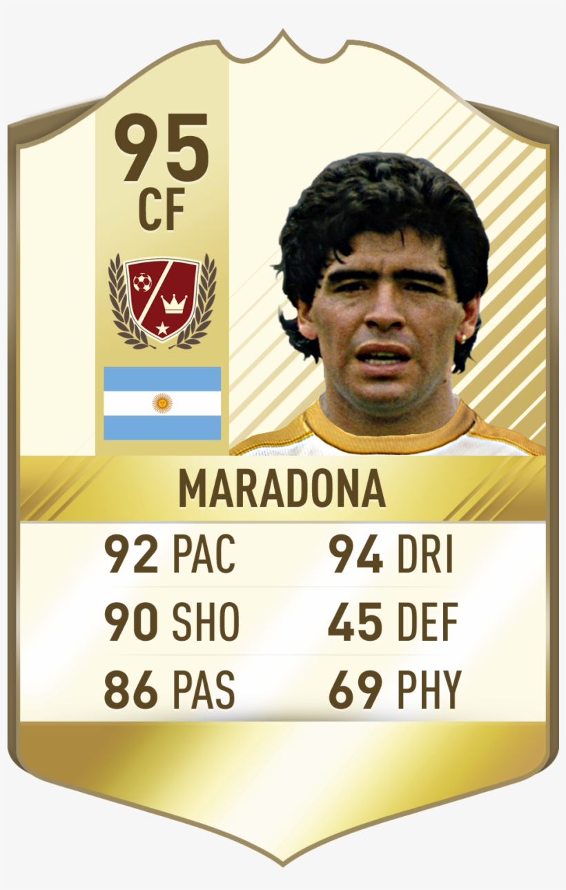 - Maradona - Fifa Cards 18 Legends, transparent png #5296967