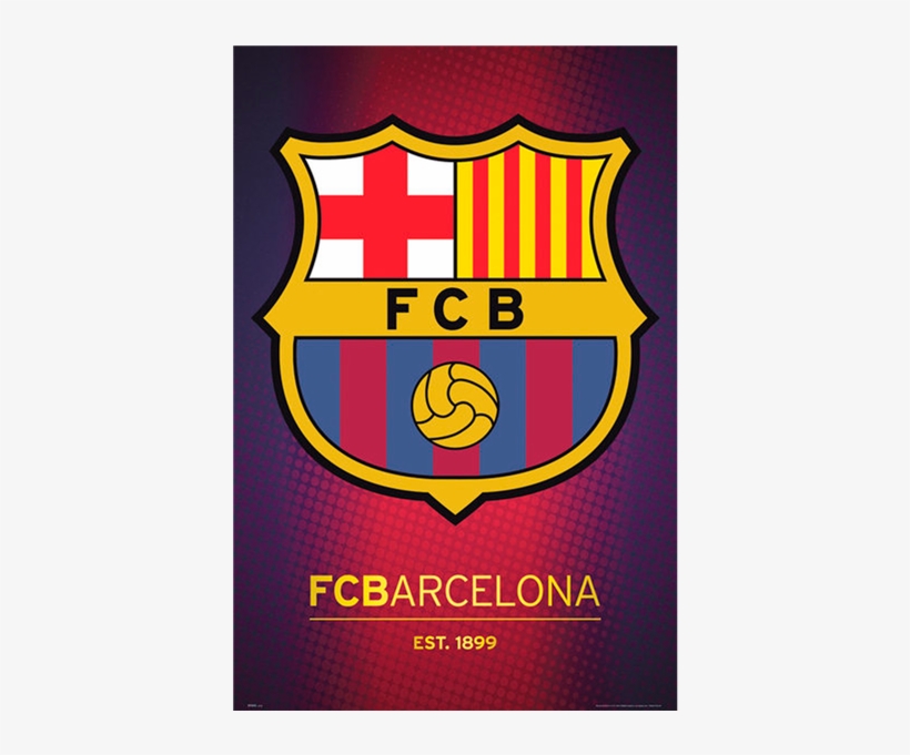 Barcelona Crest Poster - Fc Barcelona, transparent png #5298660