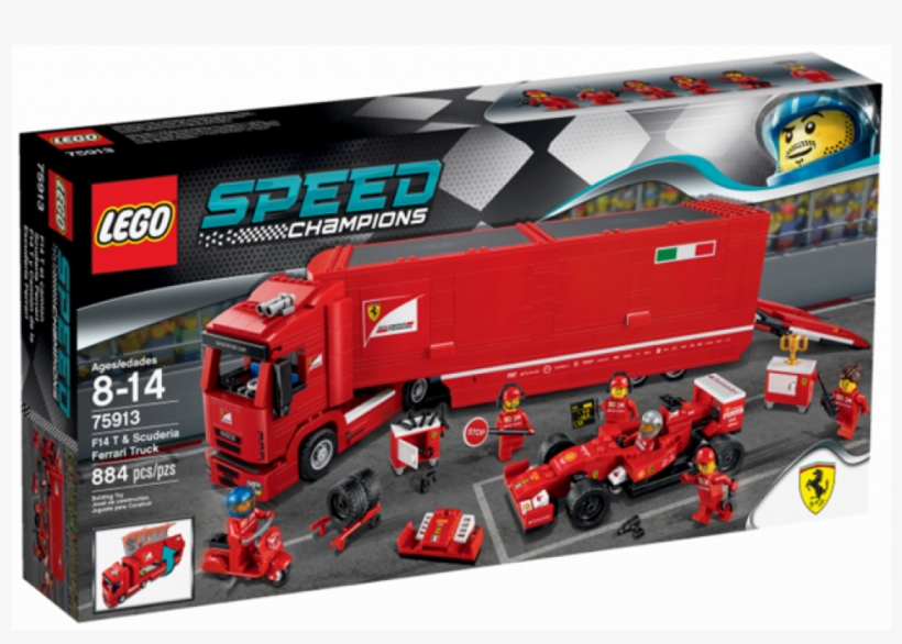 Lego Speed Champions Ferrari Truck, transparent png #5299349