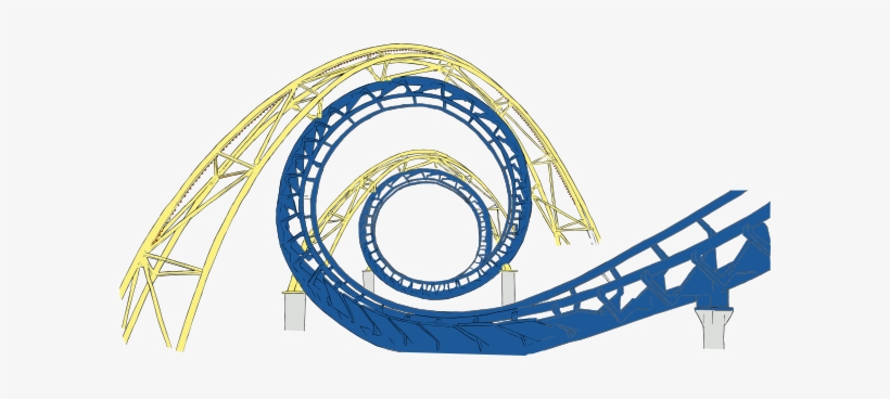 Small - Roller Coaster Track Clipart, transparent png #530237