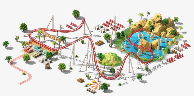 Roller Coaster L1 - Megapolis Roller Coaster, transparent png #530483