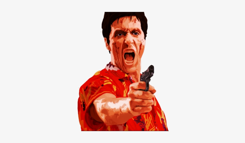 Scarface - Al Pacino In Scarface Print, Pop Art Pacino, transparent png #530570