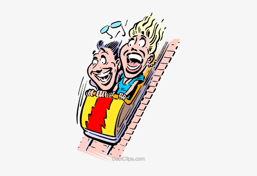 Cartoon Roller Coaster Royalty Free Vector Clip Art - Roller Coaster Ride Cartoon, transparent png #530612