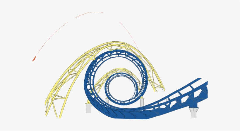 Roller Coaster Standing Photo Sculpture Clipart - Roller Coaster Clipart, transparent png #531004