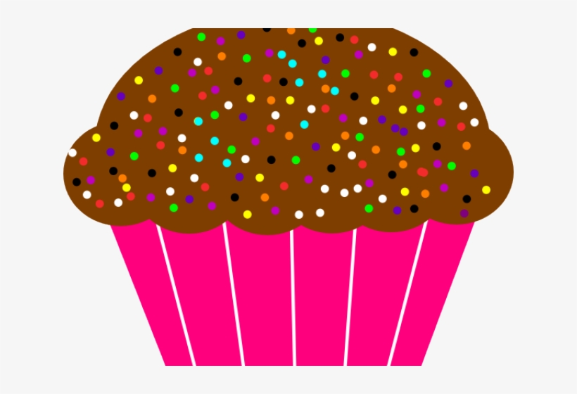 Free Cupcake Clipart - Cupcake With Sprinkles Clipart, transparent png #531058