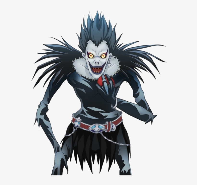 Death Note Ryuk Png Banner Black And White Download - Ryuk Death Note Png, transparent png #531175