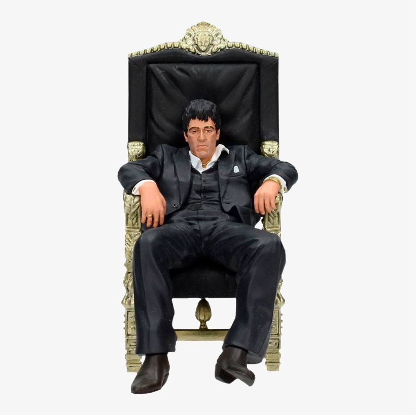 Tony Montana In Chair 7” Figure - Movie Icons Scarface Tony Montana Throne, transparent png #531258