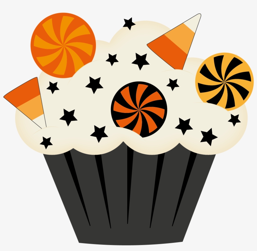 Halloween Cupcake Clip Art - Halloween Cupcake Clipart, transparent png #531432