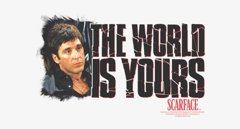 Click And Drag To Re-position The Image, If Desired - Scarface The World Is Yours Big Boys Shirt Uni684-yt-1, transparent png #531479