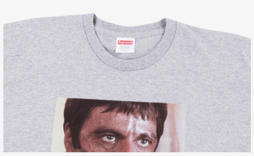 Supreme X Scarface Shower Tee Large White, transparent png #531635