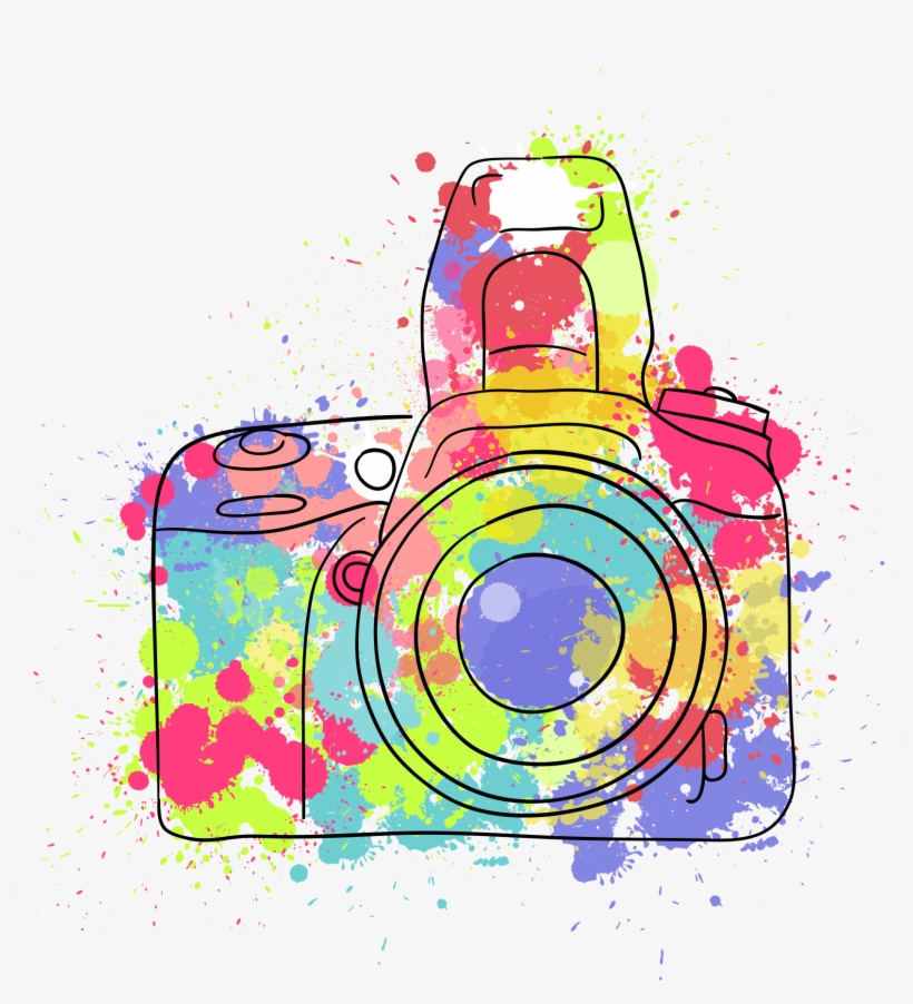 Camera Photography Photographer Watercolor Painting - Creative Camera Icon Png, transparent png #531682