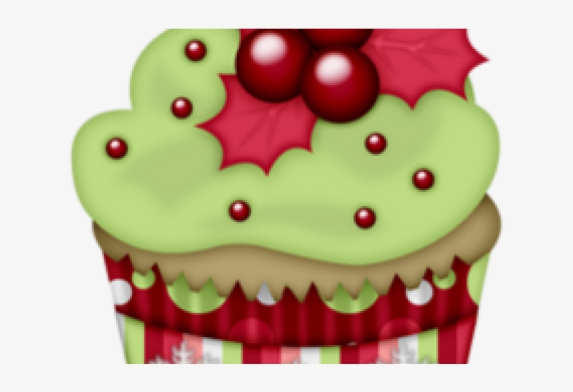 Cupcake Clipart Winter - Christmas Clipart Food Transparent, transparent png #531808