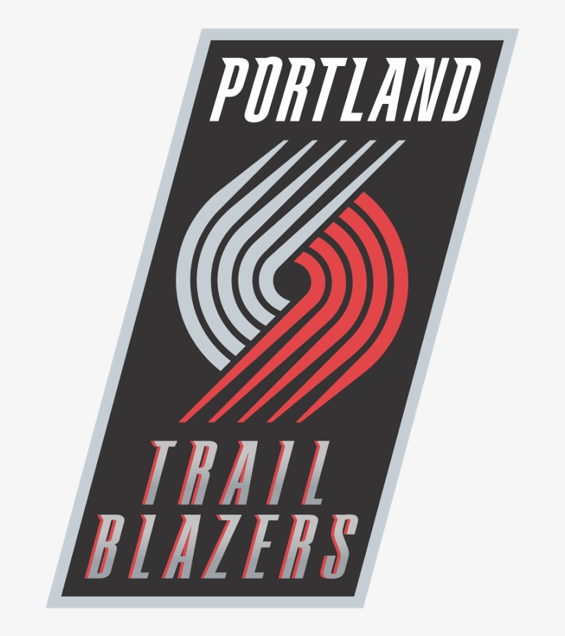 Trail Blazers Basketball Clipart Portland Trail Blazers - Fathead Nba Logo Wall Decal Nba Team: Portland Trail, transparent png #531872