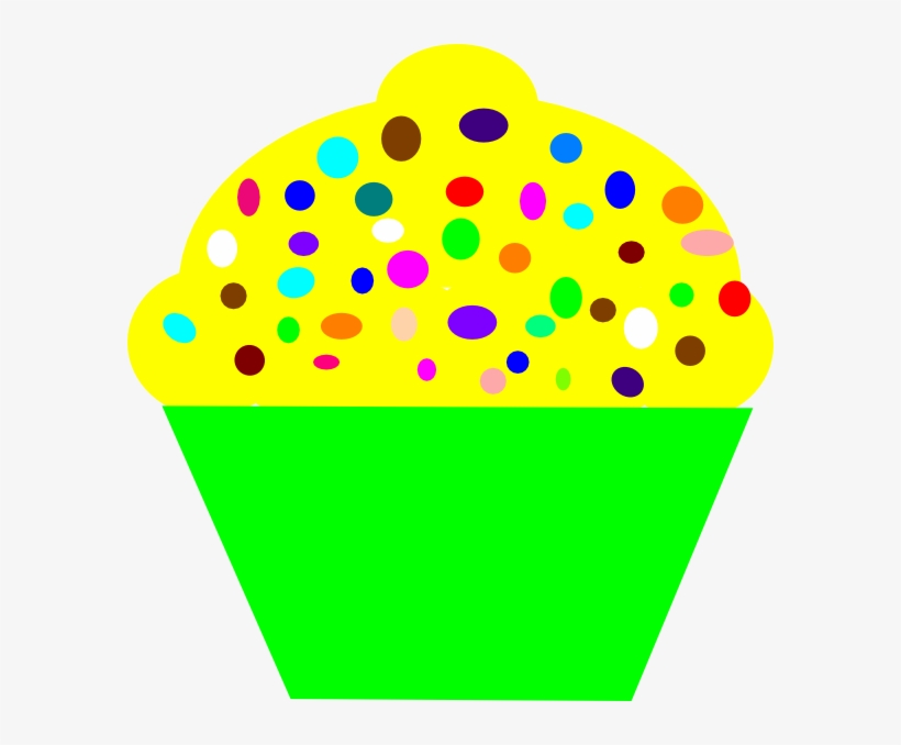 Cupcake Clipart Yellow - Yellow Cupcake Clipart, transparent png #532092