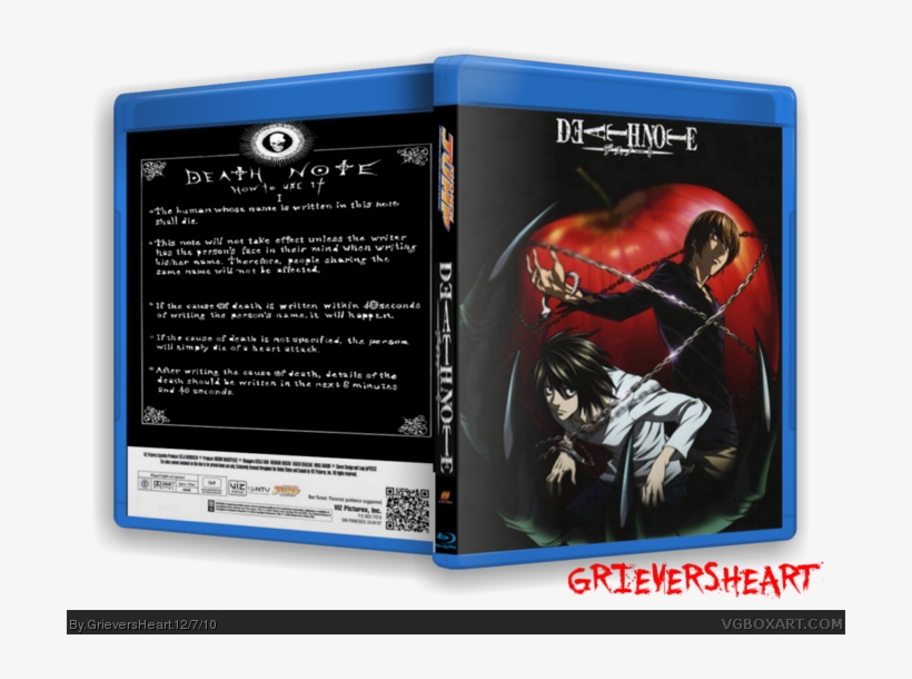 Blu-ray Edition Box Art Cover - Cover Death Note Bluray, transparent png #532350