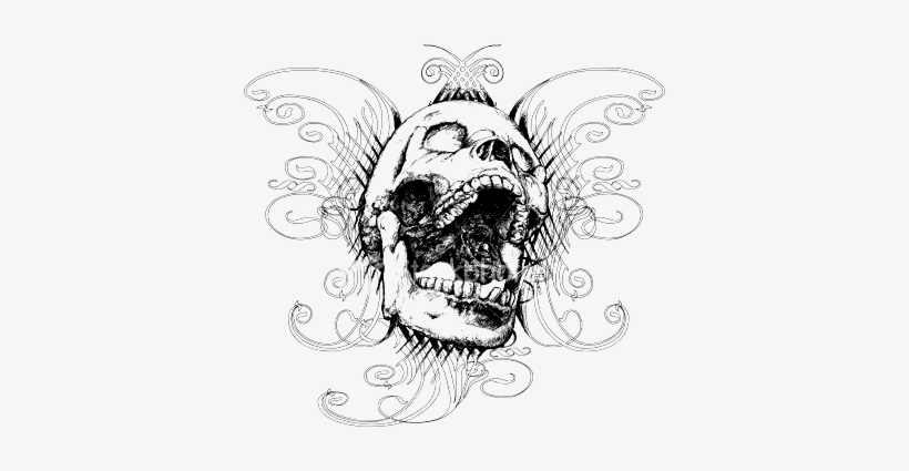 Share This Image - Screaming Skull, transparent png #532506