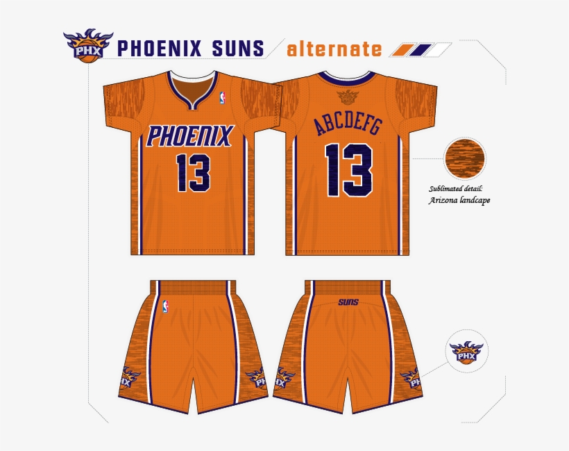 Sunsconcept-1 - Phoenix Suns New Uniforms Concept, transparent png #532671