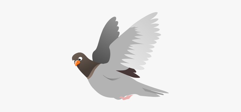 Vector Graphics - Flying Pigeon Clip Art, transparent png #532757