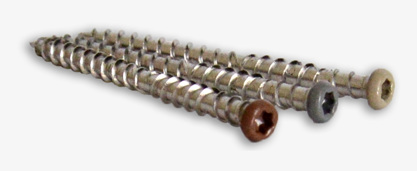 Trex Colour Head Screw Fixing, Brown - Types Of Decking Screws, transparent png #532899
