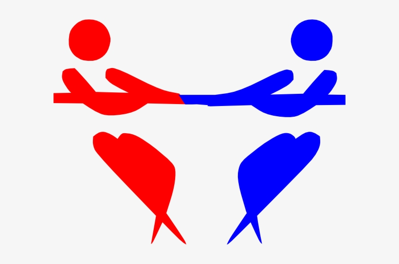 Left V Right Tug Of War Clip Art At Clker - Tug Of War Logo, transparent png #533040