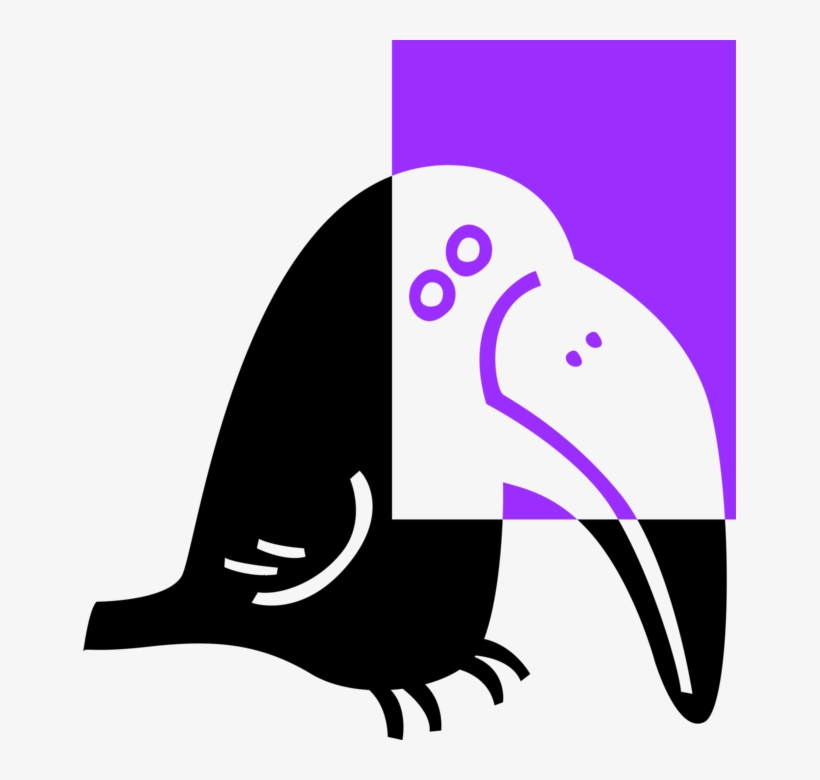 Vector Illustration Of Feathered Bird, transparent png #533143