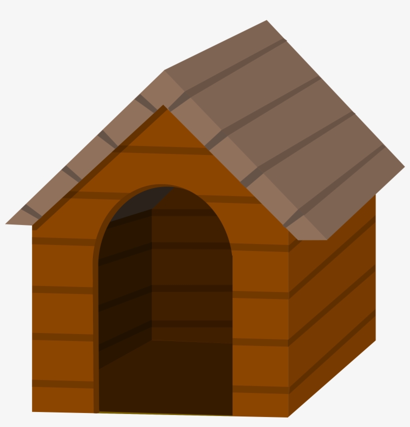 Brown Doghouse Jpg Royalty Free - Dog House Cartoon Png, transparent png #533202