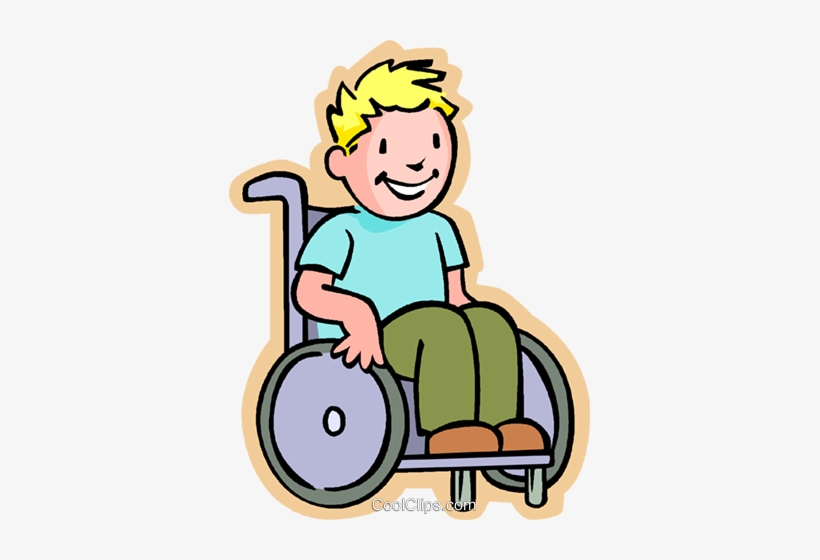 Little Boy In A Wheelchair Royalty Free Vector Clip - Clipart Boy In Wheelchair, transparent png #533341