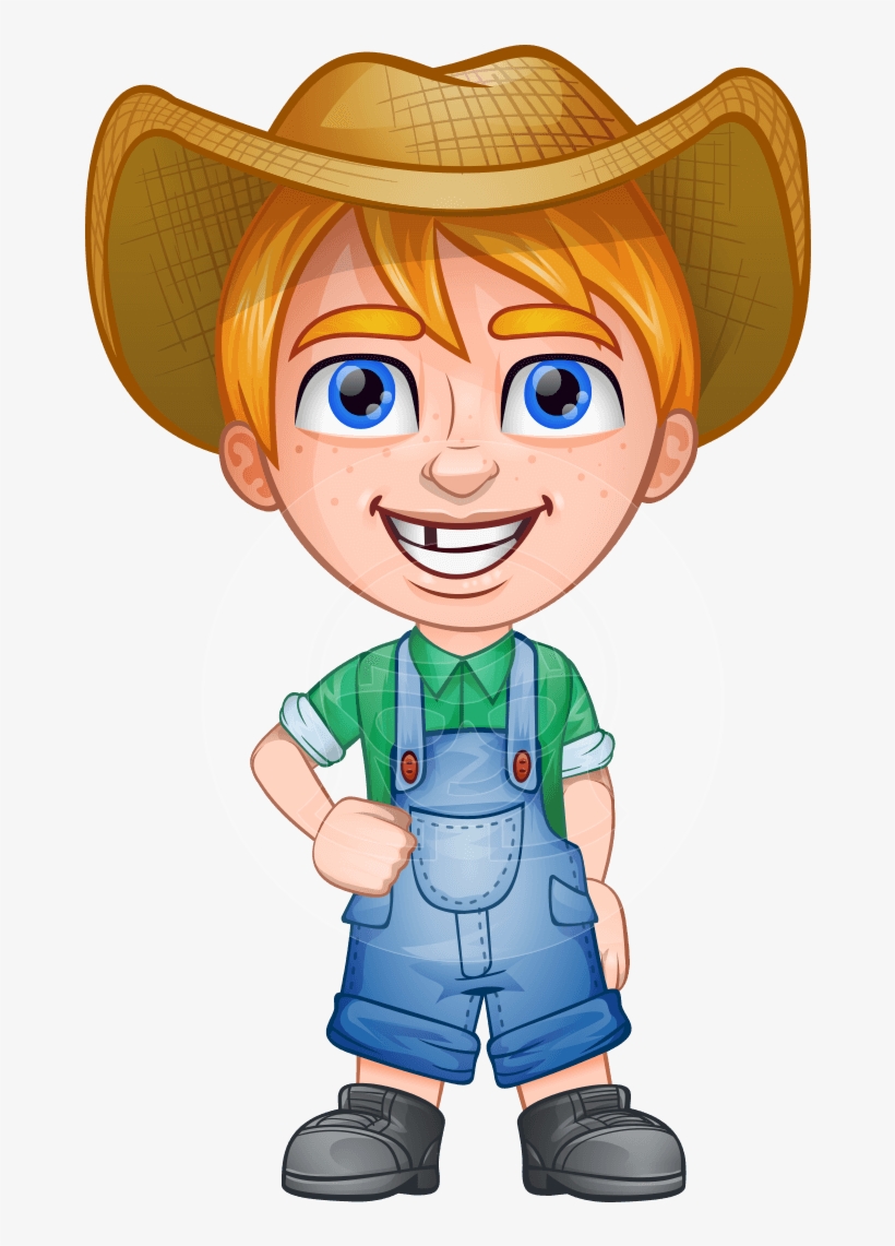 Farmer Png - Farm Boy Cartoon Character, transparent png #533729