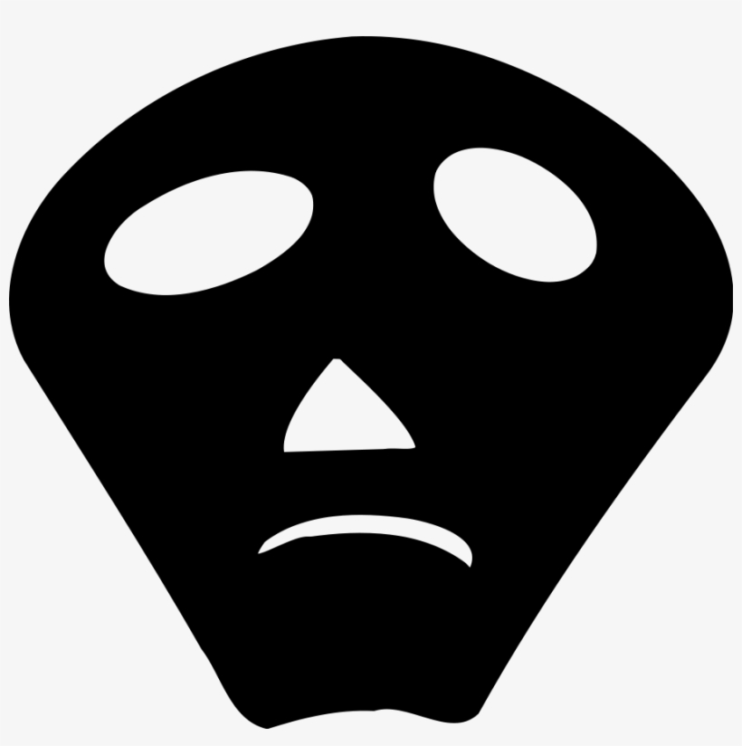 Mask Clipart, Vector Clip Art Online, Royalty Free - Sad Mask Clipart, transparent png #534388