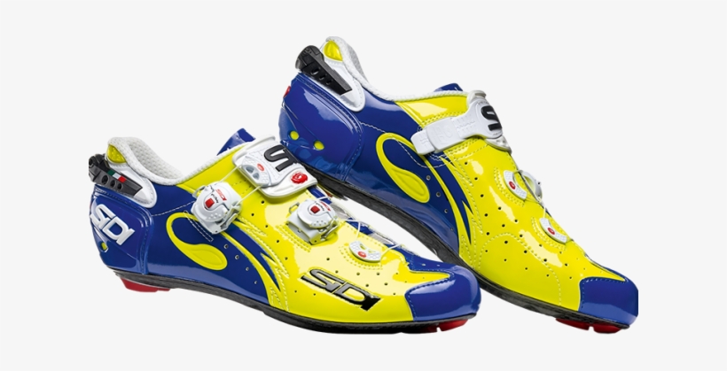 Yellowblue2 - Sidi Wire Carbon Lucido Road Shoes Men - Yellow Fluor, transparent png #534786