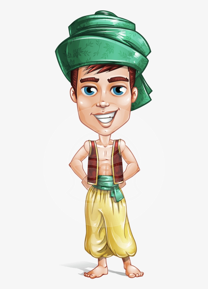Amir The Sand Prince - Arab Prince Cartoon Character, transparent png #535106