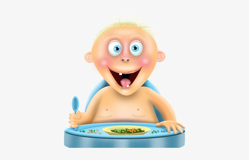 Baby, Boy, Cartoon, Feeding, Eating, Character, Male - Bathing, transparent png #535468