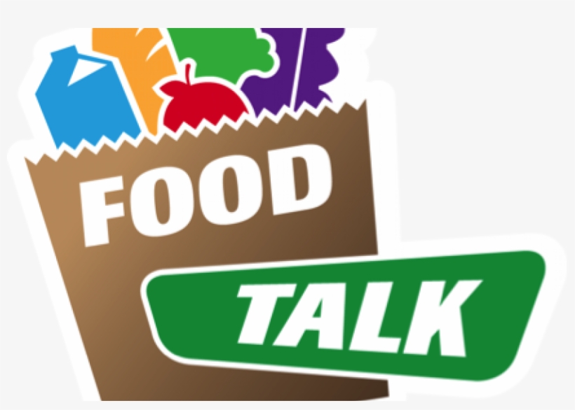 Food Talk Logo Cartoon Picture Of A Grocery Bag With - Food, transparent png #536096