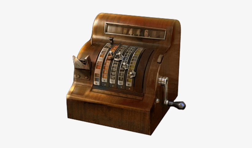 Old Cash Register - Vintage Cash Register, transparent png #536284