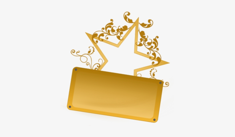 Star Nameplate Psd - La Coquillade, transparent png #536402