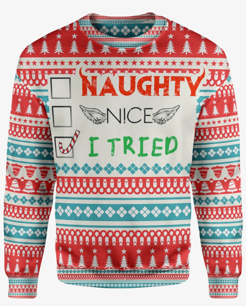 Vector Free I Tried Lunafide - Christmas Jumper, transparent png #536607