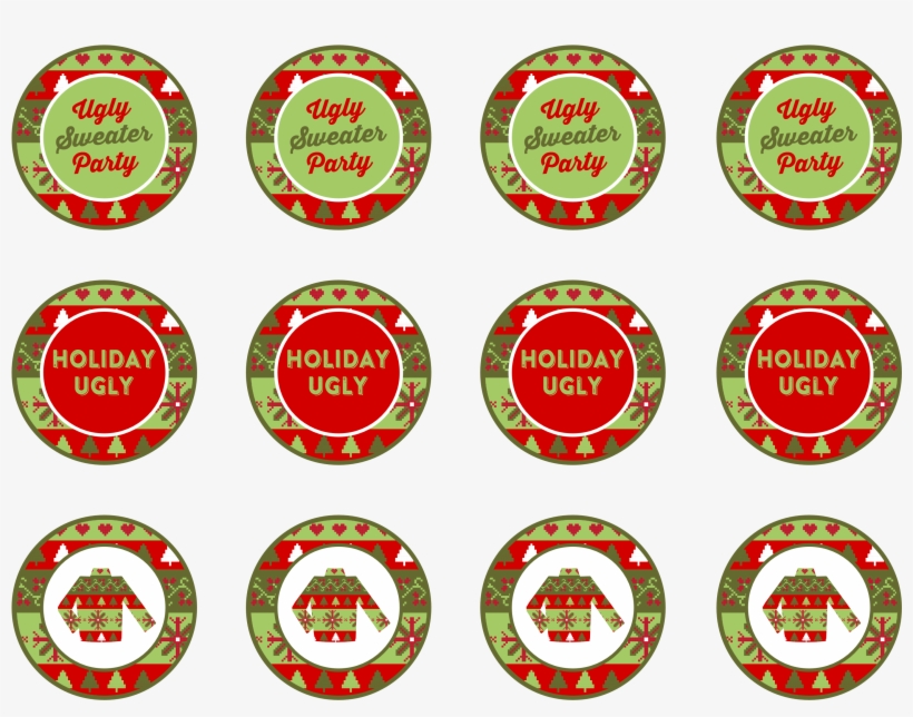 Png Library Library Free Party Printables Catch My - Ugly Christmas Sweater Printables, transparent png #536732