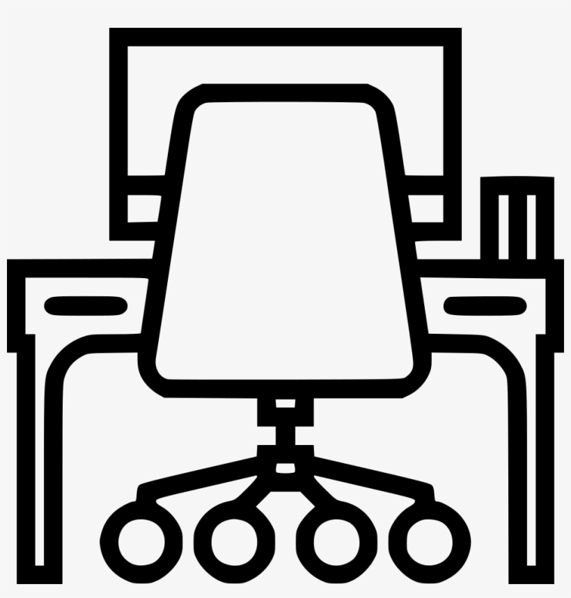 Office Desk - - Office Furniture Icon Png, transparent png #536771