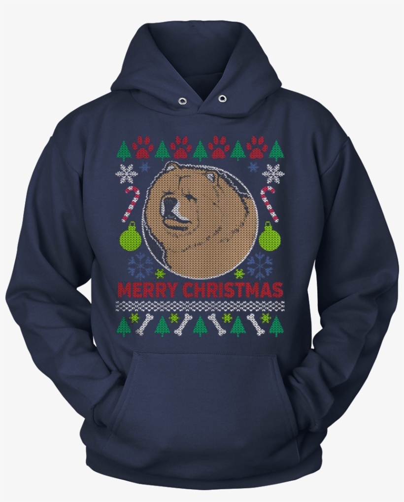 Chow Chow Dog Breed Ugly Christmas Sweater Hoodie - You Can T Scare Me T Shirt, transparent png #536974