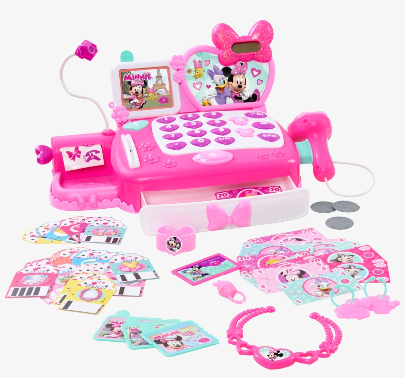 Minnie's Happy Helpers Shop N' Scan Talking Cash Register - Minnie Mouse, transparent png #537181