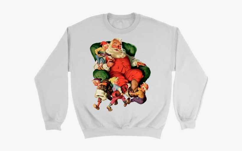 Christmas Hoodie Santa Claus - Norman Rockwell Christmas Desktop, transparent png #537250