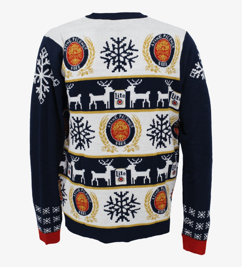 Miller Light Ugly Sweater Party - Busch Light Christmas Sweater, transparent png #537406